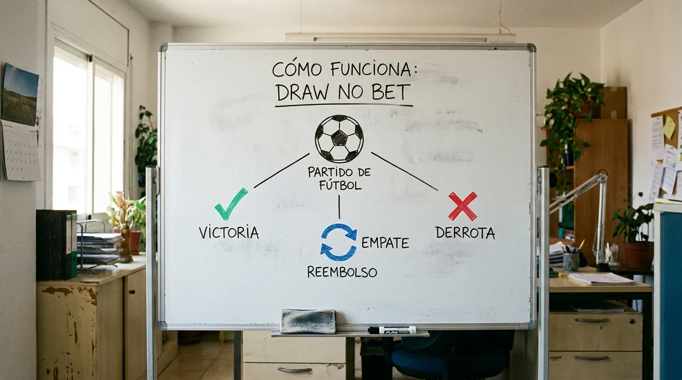 Mecánica del mercado Draw No Bet en apuestas de fútbol