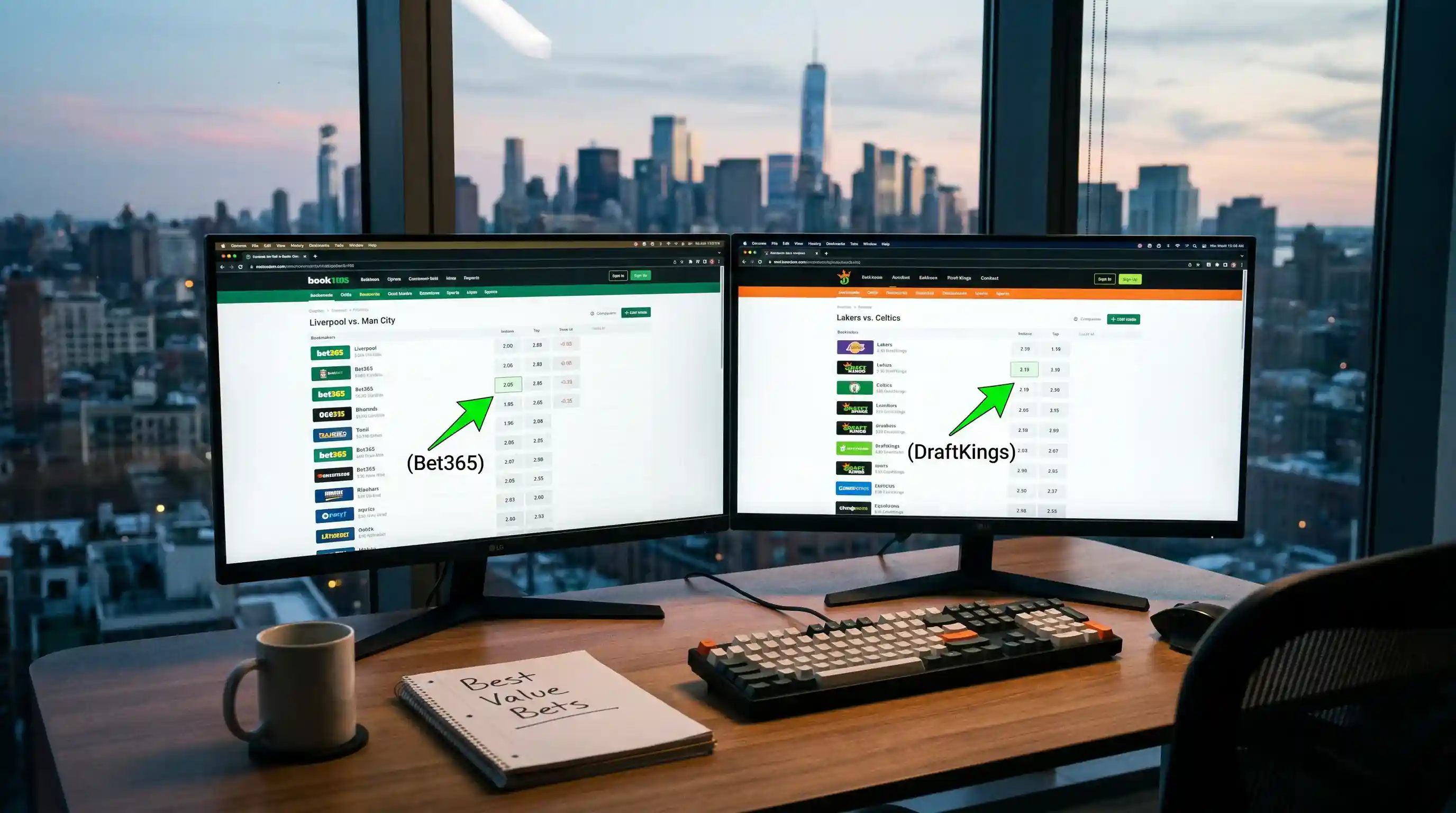 Relación entre overround bajo y oportunidad de surebet en apuestas